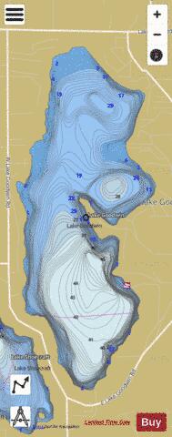 Lake Goodwin depth contour Map - i-Boating App