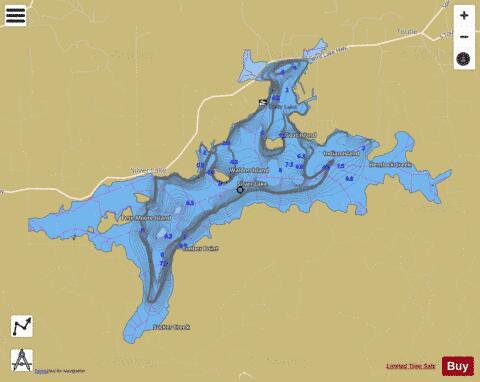 Silver Lake Fishing Map Us Wa 01508347 Nautical Charts App