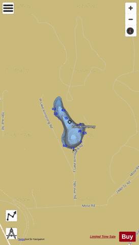 Lake Armstrong depth contour Map - i-Boating App