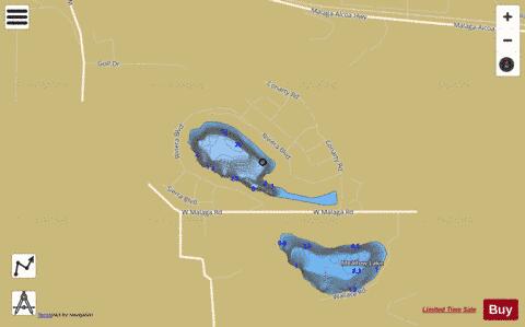 Lake Cortez depth contour Map - i-Boating App