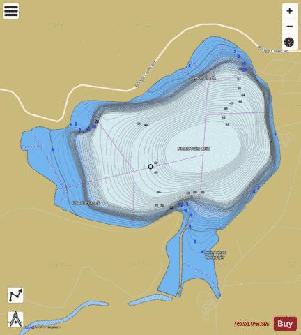 North Twin Lake/Twin Lakes Reservoir depth contour Map - i-Boating App