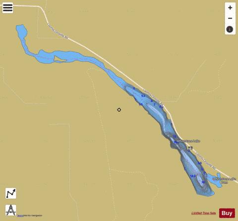 Whitestone Lake depth contour Map - i-Boating App