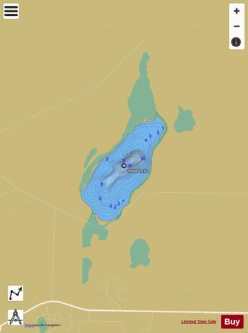 Hope Lake depth contour Map - i-Boating App