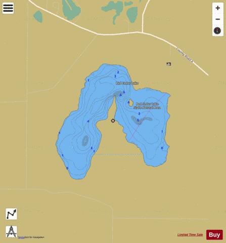 Red Cedar Lake depth contour Map - i-Boating App
