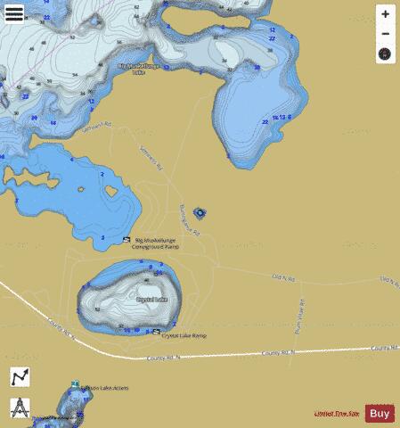 Crystal Bog (Bog 27-2) depth contour Map - i-Boating App