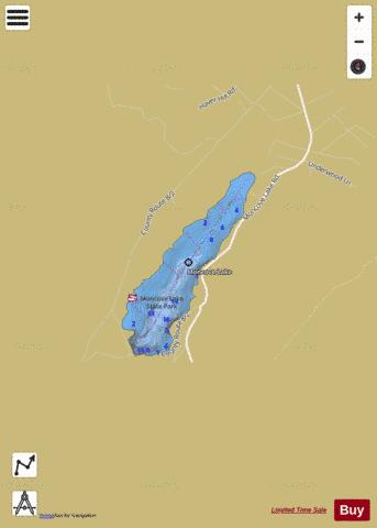 Moncove depth contour Map - i-Boating App