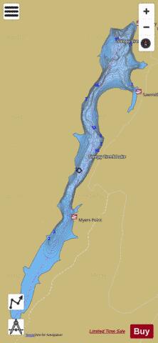 Sleepy Creek depth contour Map - i-Boating App