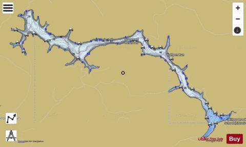 Stonecoal depth contour Map - i-Boating App