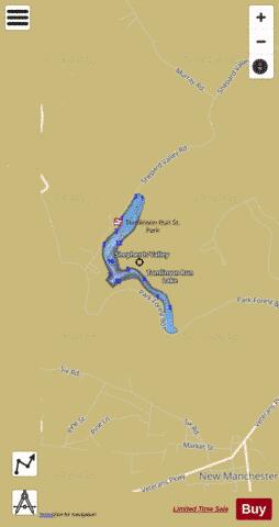 Tomlinson depth contour Map - i-Boating App