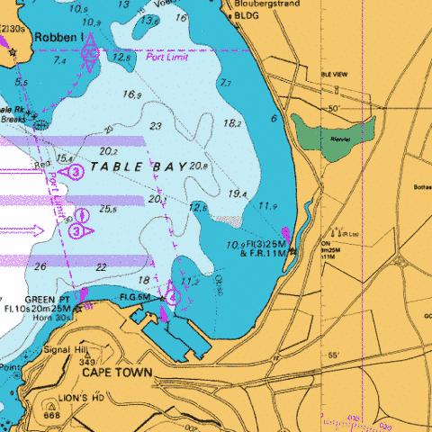 Table Bay Marine Chart - Nautical Charts App