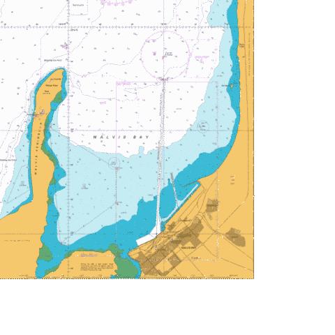 A  Walvis Bay Harbour Marine Chart - Nautical Charts App