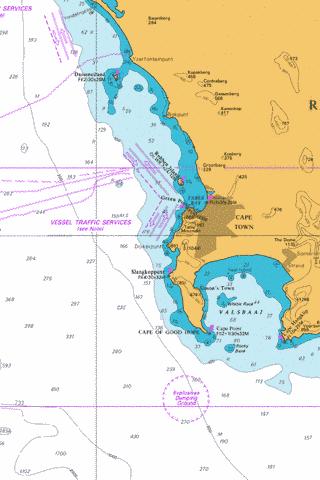 Table Bay to Valsbaai Marine Chart - Nautical Charts App
