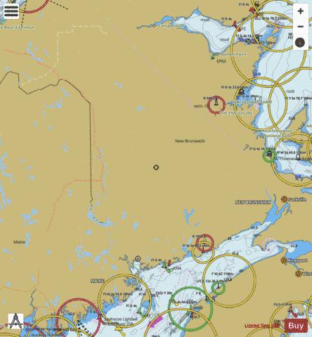 New Brunswick Fishing Maps Marine Chart - Nautical Charts App
