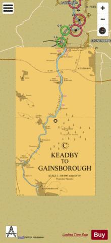 C Keadby to Gainsborough Marine Chart - Nautical Charts App