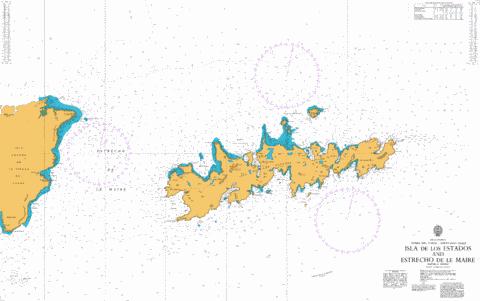 Isla de los Estados and Estrecho de le Maire Marine Chart - Nautical Charts App
