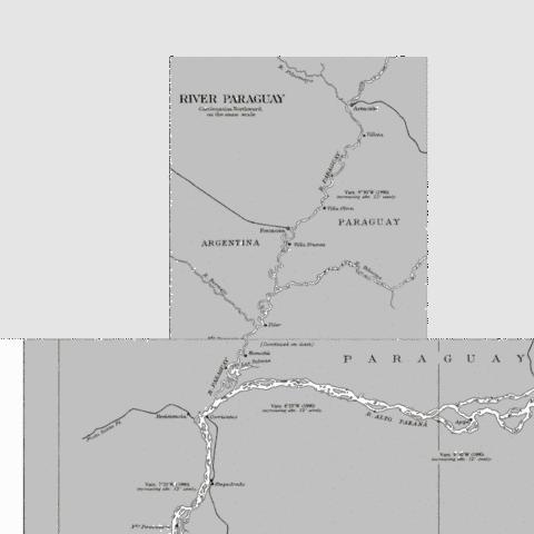 River Paraguay  Continuation Northward Marine Chart - Nautical Charts App