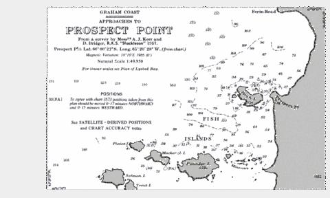Approaches to Prospect Point Marine Chart - Nautical Charts App