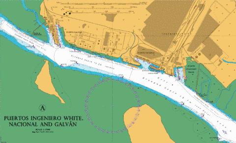 A  Puertos Ingeniero White- Nacional and Galvan Marine Chart - Nautical Charts App