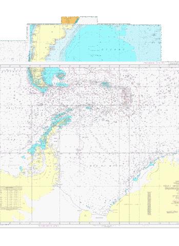 Carta H-5011 Oceano Atlantico Sudoccidental Marine Chart - Nautical Charts App