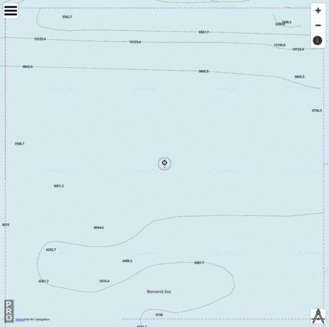 South Pacific Ocean - Cell 8 Marine Chart - Nautical Charts App