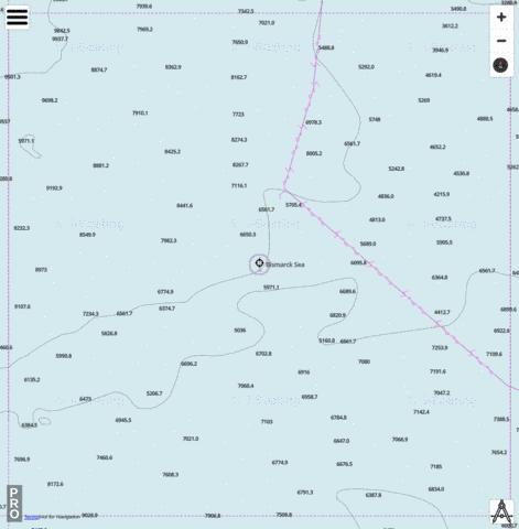 Bismarck Sea - Cell 10 Marine Chart - Nautical Charts App