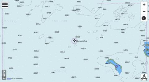 Bismarck Sea - Cell 6 Marine Chart - Nautical Charts App