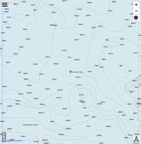 Solomon Sea - Cell 16 Marine Chart - Nautical Charts App