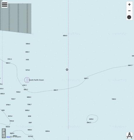 South Pacific Ocean - Cell 1 Marine Chart - Nautical Charts App