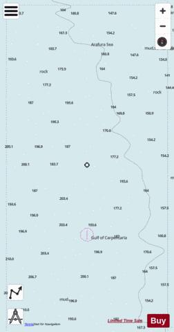 Gulf of Carpentaria - Gulf of Carpentaria - Cell 1 Marine Chart - Nautical Charts App