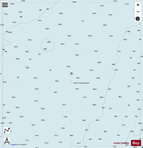 Gulf of Carpentaria - Cell 5 Marine Chart - Nautical Charts App