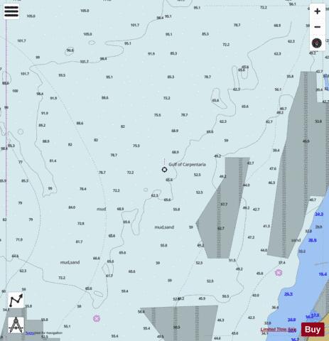 Gulf of Carpentaria - Gulf of Carpentaria - Cell 6 Marine Chart - Nautical Charts App