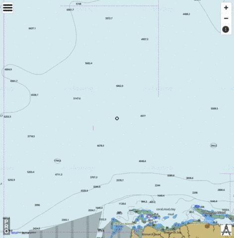 Bismarck Sea - North West Approach to Manus Island Marine Chart - Nautical Charts App