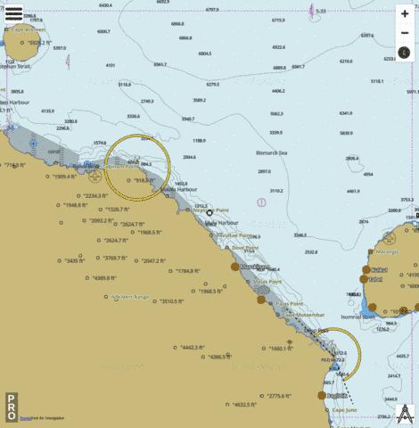 Bismarck Sea - Karkar Island to Manam Island Marine Chart - Nautical Charts App