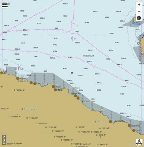 Bismarck Sea - Eastern Approach to Madang Marine Chart - Nautical Charts App