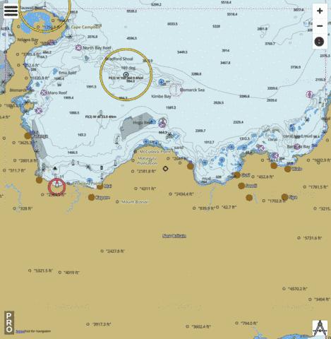 Bismarck Sea - Bangula Bay to Willaumez Peninsula Marine Chart - Nautical Charts App