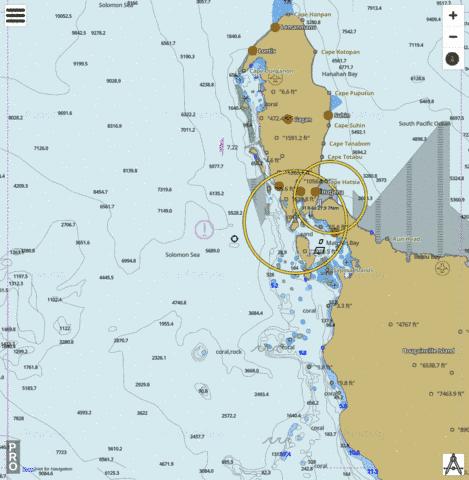 Solomon Sea - Cape Hanpan to Sipai Marine Chart - Nautical Charts App