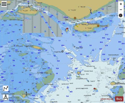Torres Strait - Dove Islet to Kawa Island Marine Chart - Nautical Charts App