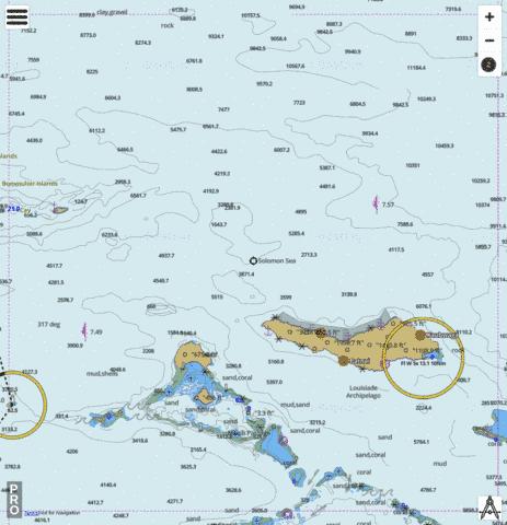 Solomon Sea - Renard Island to East Island Marine Chart - Nautical Charts App
