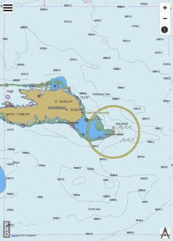 Solomon and Coral Seas - Rossel Island Marine Chart - Nautical Charts App
