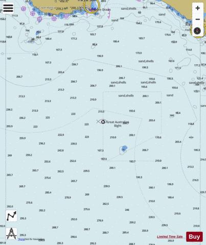 South Australia - Nuyts Reefs to Point Sinclair including Yatala Reef Marine Chart - Nautical Charts App