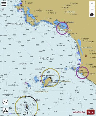 South Australia - Cape Blanche to Investigator Group Marine Chart - Nautical Charts App