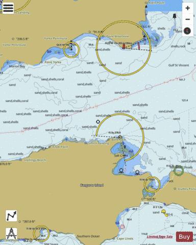 Australia - South Australia - Investigator Strait to Backstairs Passage Marine Chart - Nautical Charts App