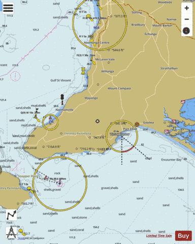 South Australia - Backstairs Passage to Encounter Bay Marine Chart - Nautical Charts App