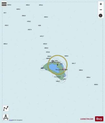 Coral Sea - Bougainville Reef Marine Chart - Nautical Charts App