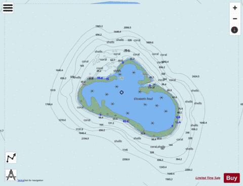 Australia - Coral Sea - Elizabeth Reef Marine Chart - Nautical Charts App