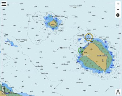 Solomon Sea - Samarai Island Marine Chart - Nautical Charts App