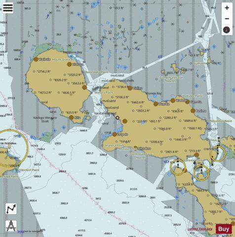 Papua New Guinea - North East Coast - Normanby Island to Goodenough Island Marine Chart - Nautical Charts App