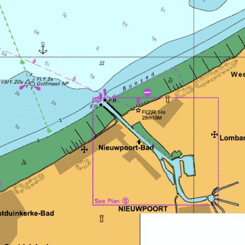 A Nieuwpoort Marine Chart - Nautical Charts App