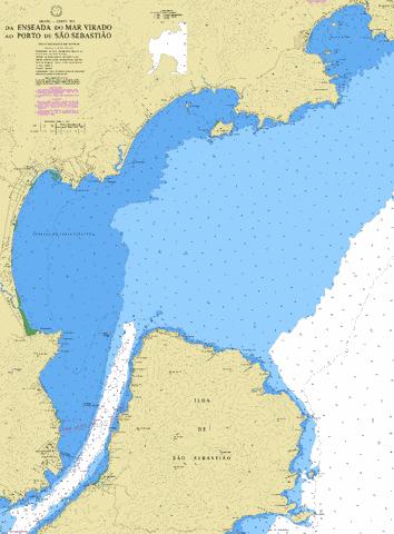 DA ENSEADA DO MAR VIRADO AO PORTO DE SAO SEBASTIAO Marine Chart - Nautical Charts App
