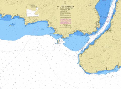 DE SAO SEBASTIAO A ILHA DOS GATOS Marine Chart - Nautical Charts App
